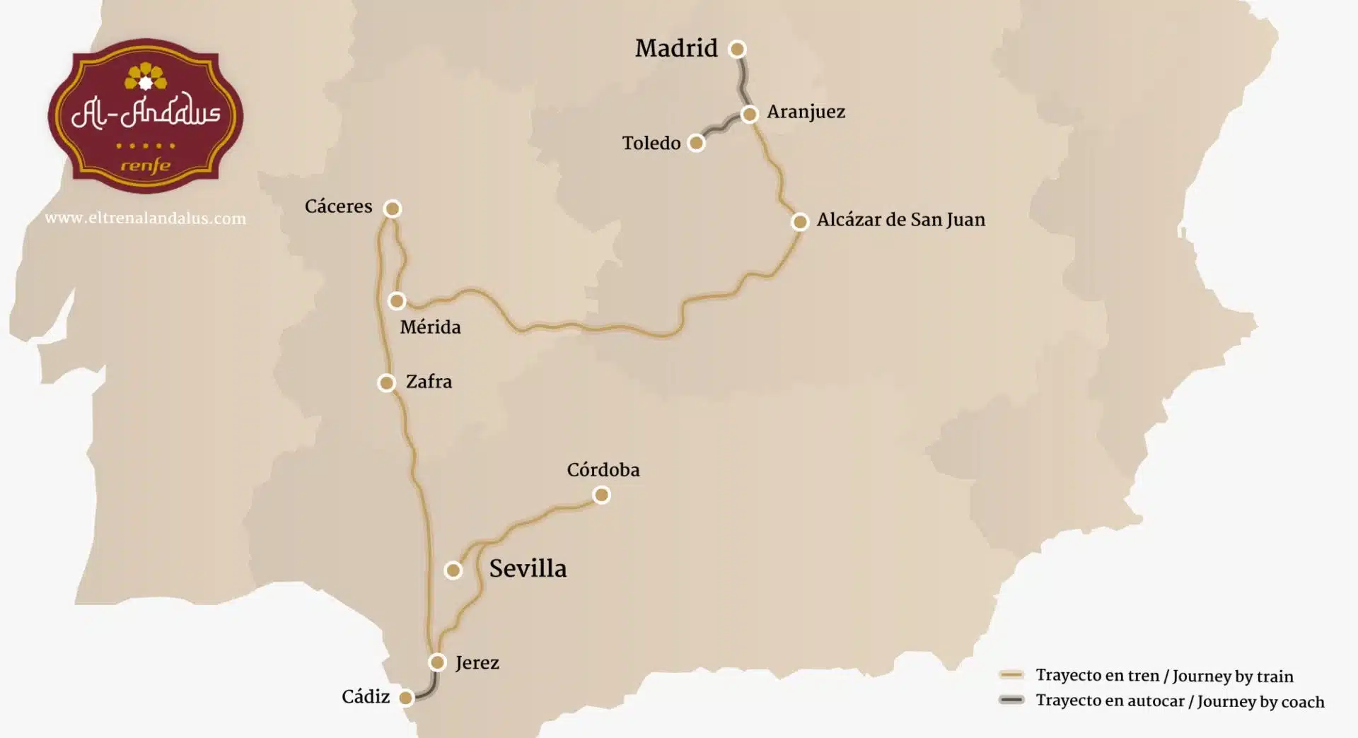 Itinerario Tren Al-Andalus Itinerario Tren Al-Andalus